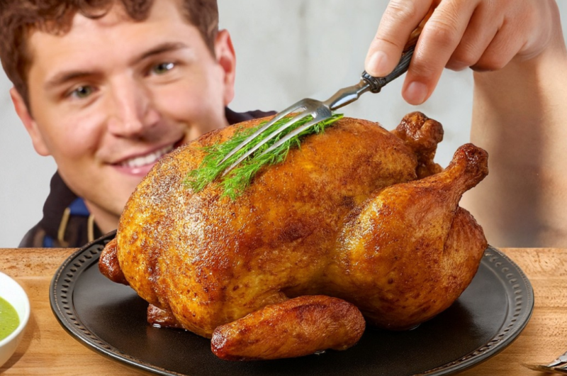 Golden & Juicy Rotisserie Chicken